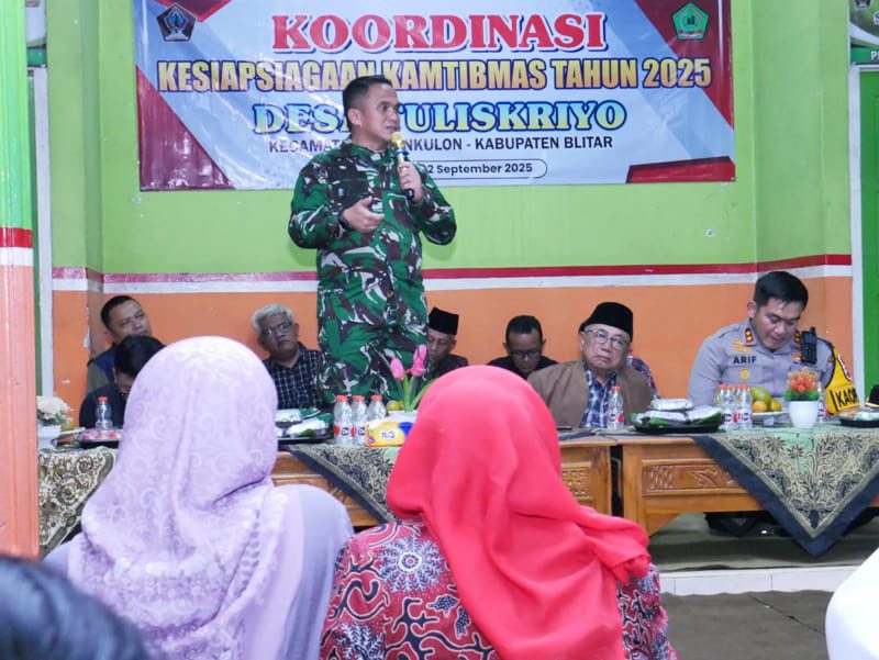 Kesiapsiagaan Kamtibmas, Gelar Pam Swakarsa Bersama Kodim 0808 Dan Forkopimda Blitar