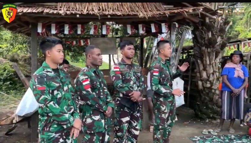 Syukuran Atas Kenaikan Pangkat Anggota Pos Subin dan Tebar Kasih Kebahagiaan Kepada Masyarakat Subin