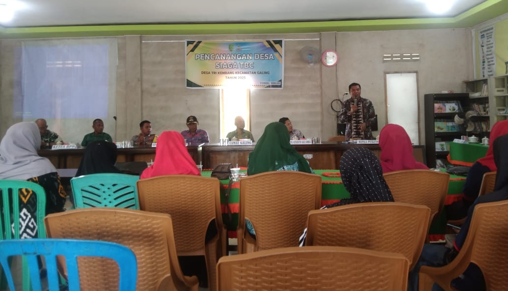 Danramil 07/Teluk Keramat Hadiri Penyuluhan dan Pencanangan Desa Siaga TBC