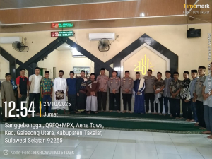 Kasat Binmas Polres Takalar Gelar Jumat Curhat Bersama Warga Desa Aeng Towa, Ajak Jaga Kamtibmas dan Dukung Ketahanan Pangan