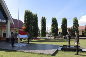 Peringati Hari Sumpah Pemuda ke-97, Polres Bulukumba Gelar Upacara Bendera Penuh Khidmat