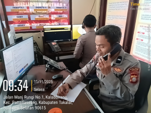 Polres Takalar Tingkatkan Layanan Publik Lewat Optimalisasi Call Center 110