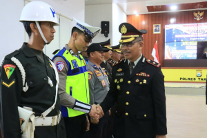 Peringatan Hari Bela Negara ke-77 Dirangkaikan Apel Gelar Pasukan Operasi Lilin 2025, Polres Takalar Siap Amankan Nataru