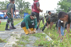 *Sinergi Bangun Daerah, Bupati dan Yonif 872/Andi Djemma “Sulap” Pasar Bonebone Jadi Bersih dan Sehat*