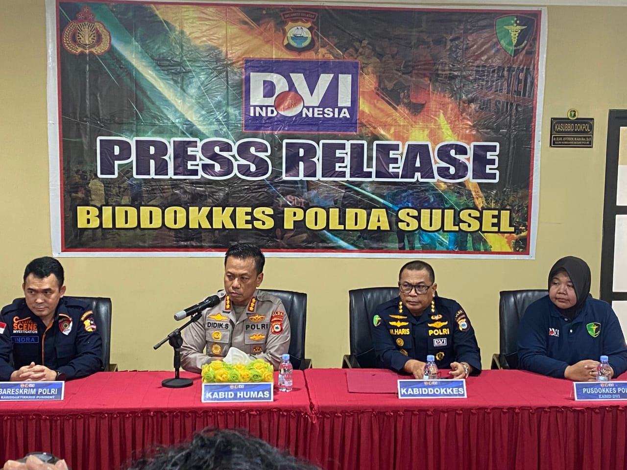 Biddokkes Polda Sulsel Tentang Penanganan Korban Laka Pesawat ATR 42-500