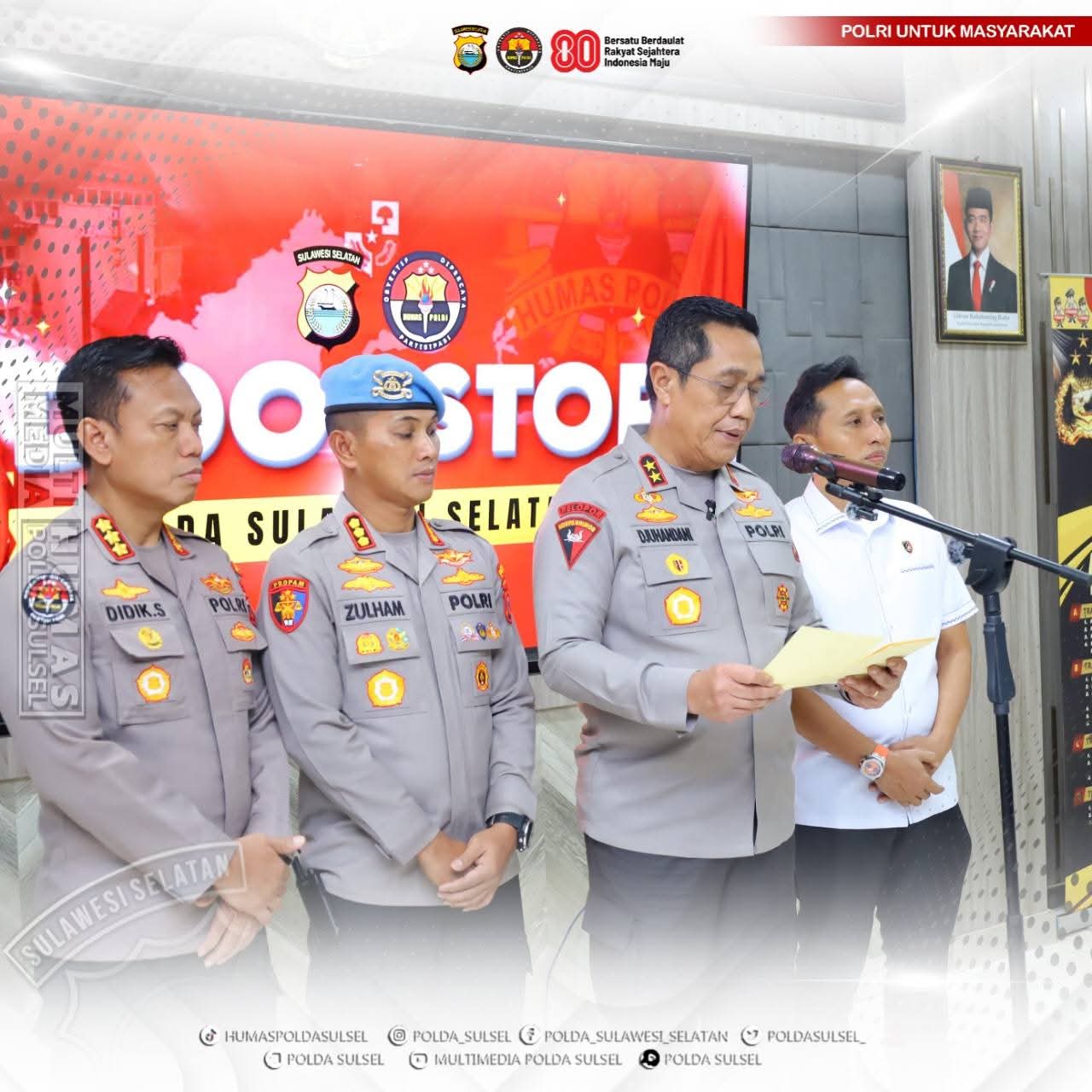 *Doorstop Kapolda Sulsel Terkait Perkembangan Penyidikan Kasus Penganiayaan Bripda Dirja Pratama*