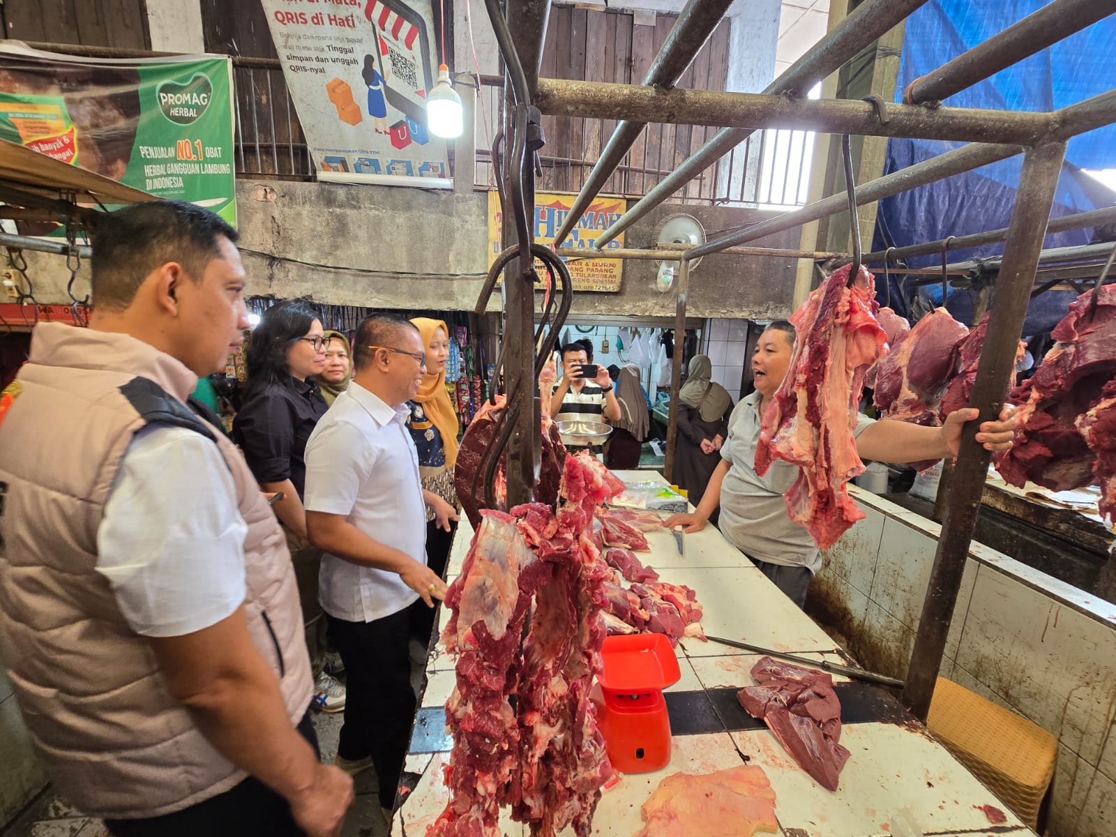 *Pemantauan Satgas Saber Pangan Pusat di Pasar Lemabang Palembang: Pasokan Aman, Harga Stabil*