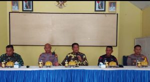 Forkopimcam Baebunta Bersama Polsek Baebunta, Polres Luwu Utara, dan TNI Gelar Rapat Koordinasi Kamtibmas