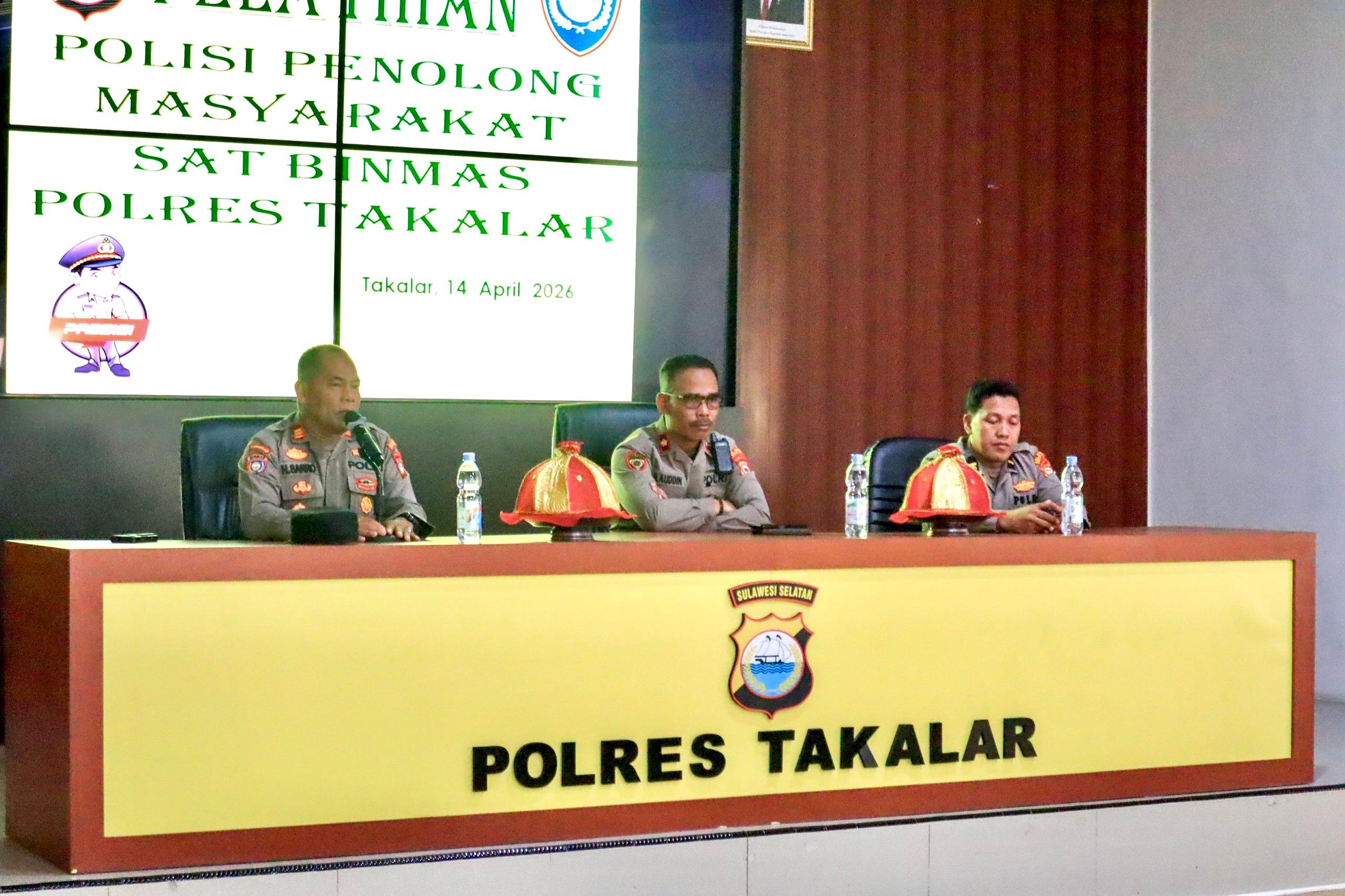 Dari Penjaga Kamtibmas ke Penolong Masyarakat, Bhabinkamtibmas Takalar Digenjot Lewat Pelatihan