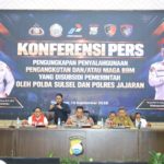 *Polda Sulsel Gelar Konferensi Pers Penegakan Hukum Penyalahgunaan BBM Bersubsidi*